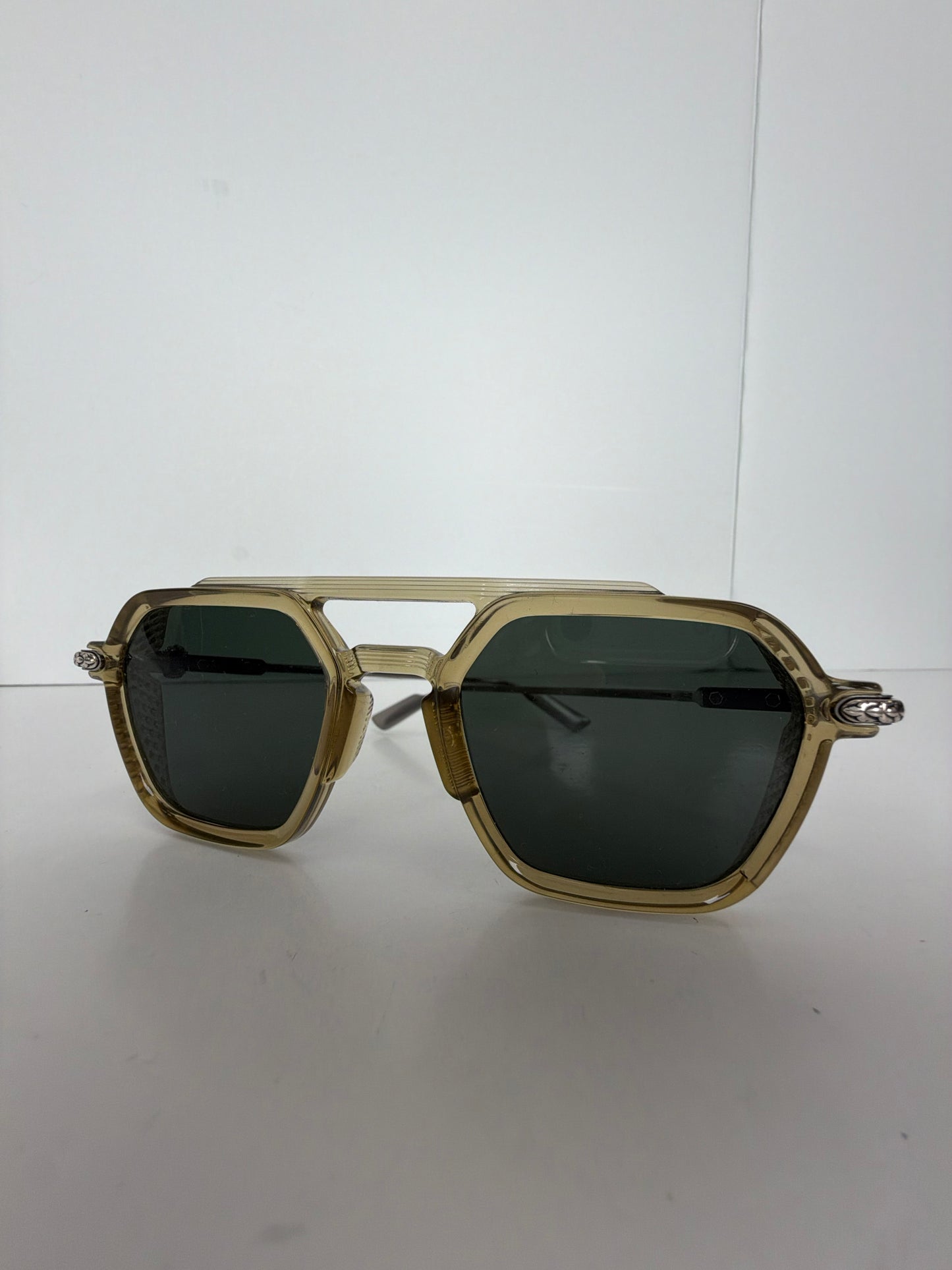 Chrome Hearts Fuckery Sunglasses in Translucent Beige Y