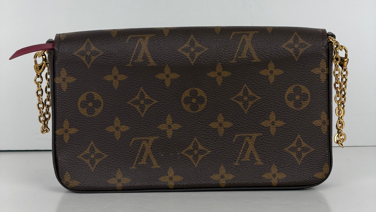 Louis Vuitton Pochette Felicie in Brown Monogram Coated Canvas YS18
