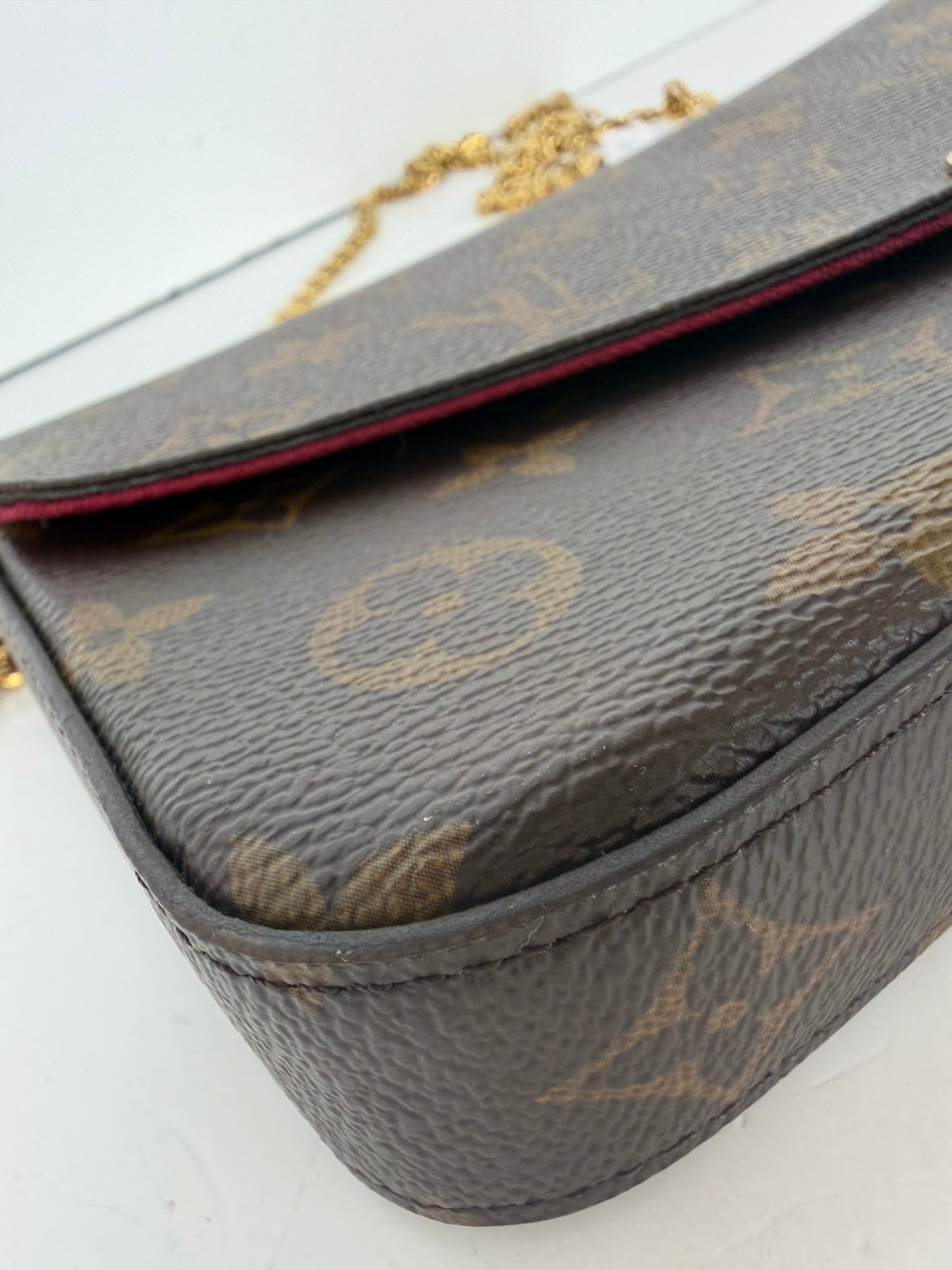 Louis Vuitton Pochette Felicie in Brown Monogram Coated Canvas YS18