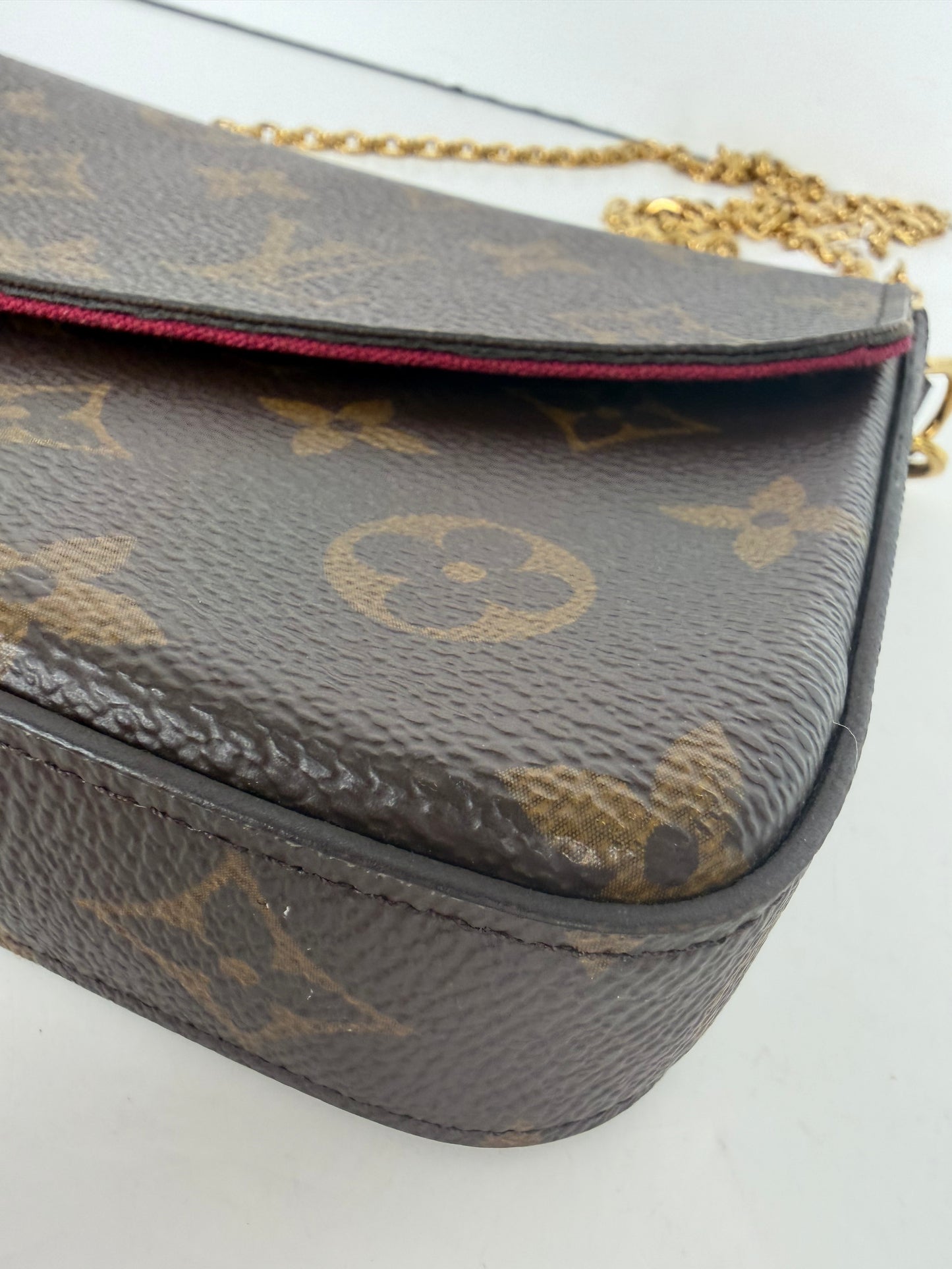 Louis Vuitton Pochette Felicie in Brown Monogram Coated Canvas YS18