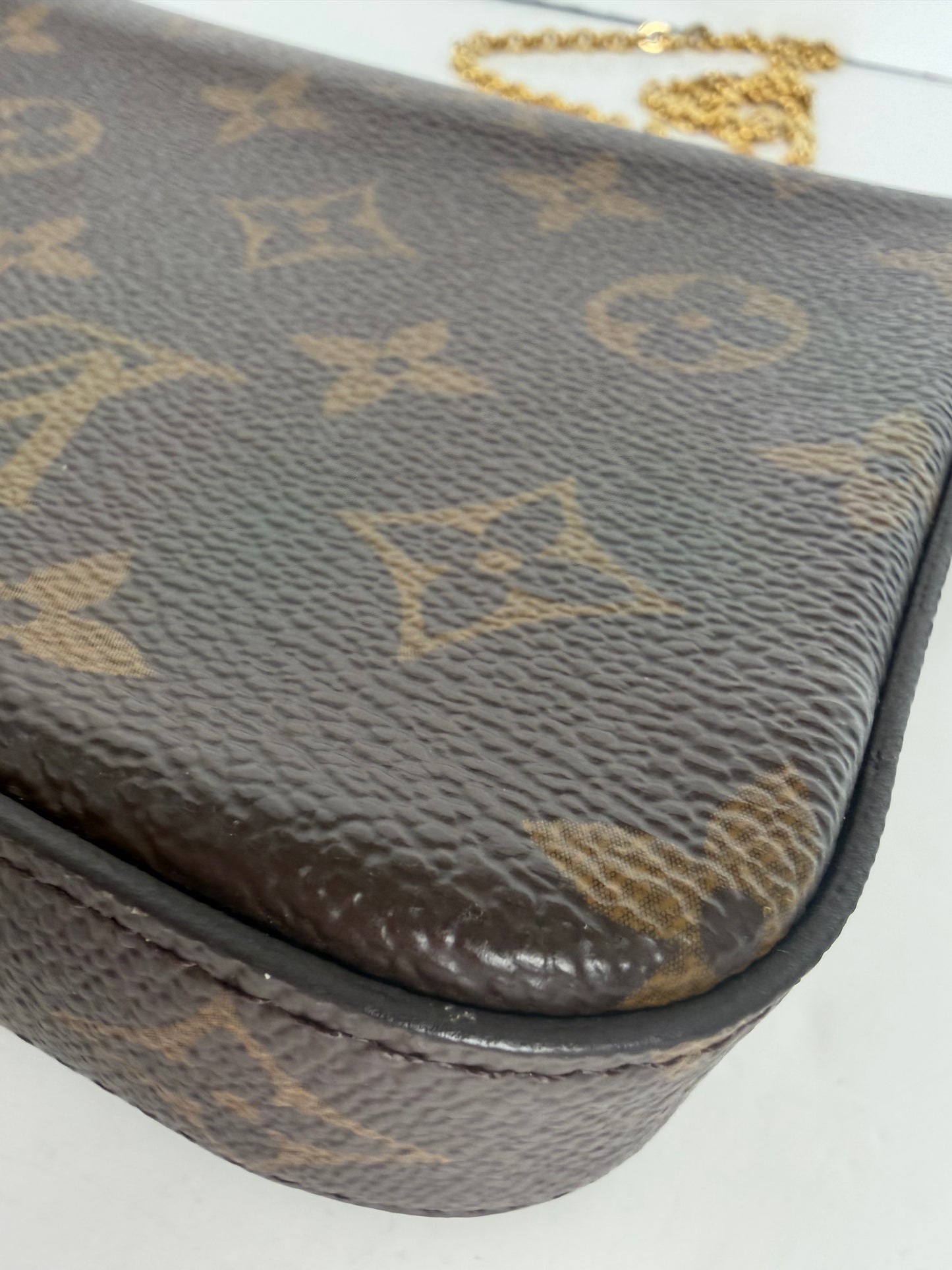 Louis Vuitton Pochette Felicie in Brown Monogram Coated Canvas YS18