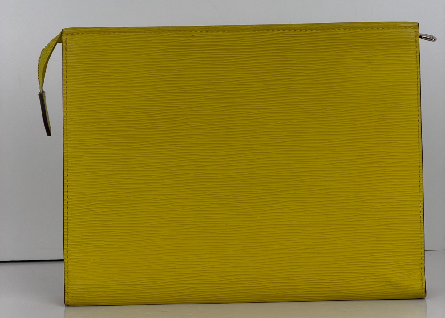 Louis Vuitton Toiletry Pouch / Clutch in Yellow Epi Leather 2014 YLV