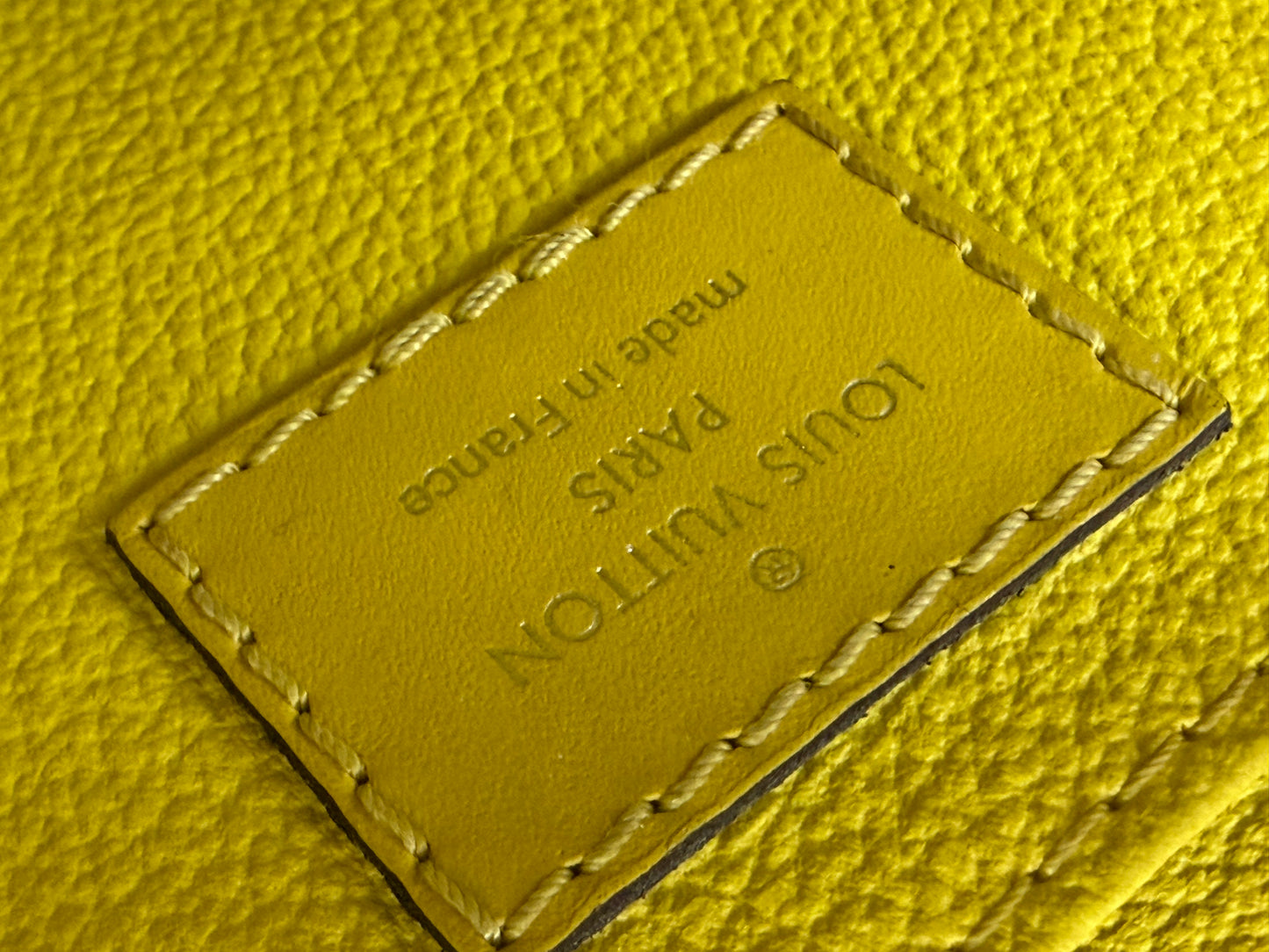 Louis Vuitton Toiletry Pouch / Clutch in Yellow Epi Leather 2014 YLV