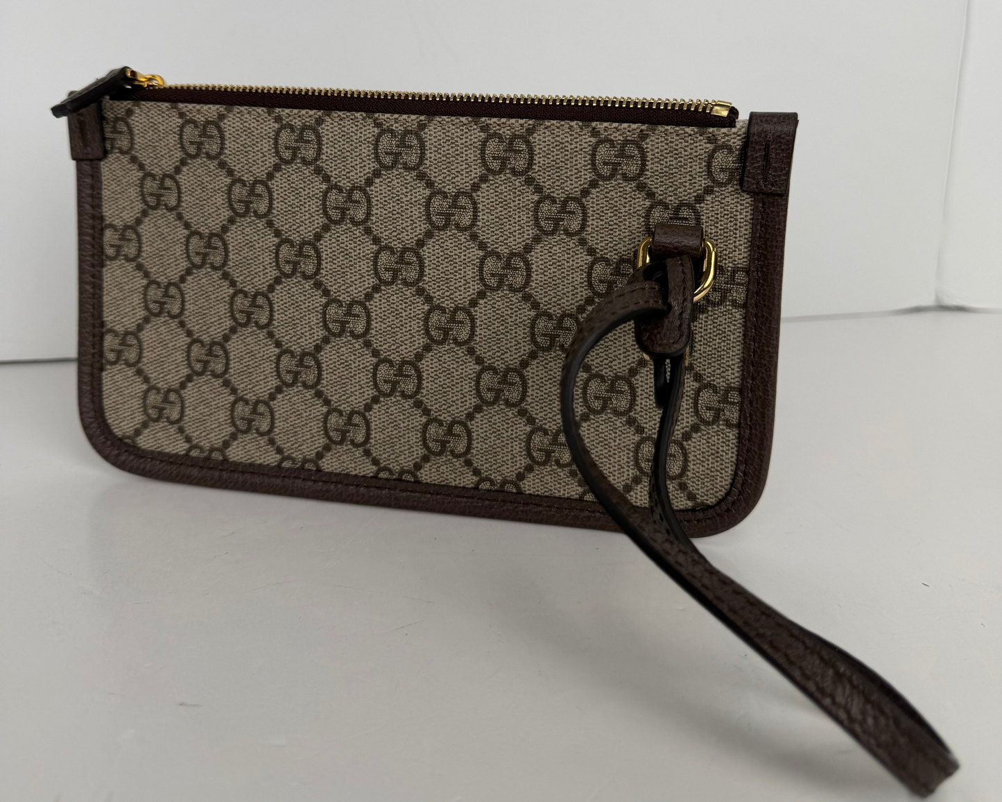 Gucci GG Supreme Mini Pouch in GG Supreme Coated Canvas YK4