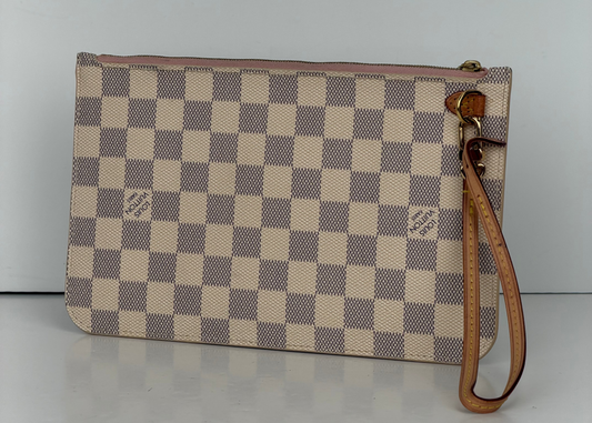 Louis Vuitton Neverfull MM GM Pochette in Damier Azur 2020 YK2