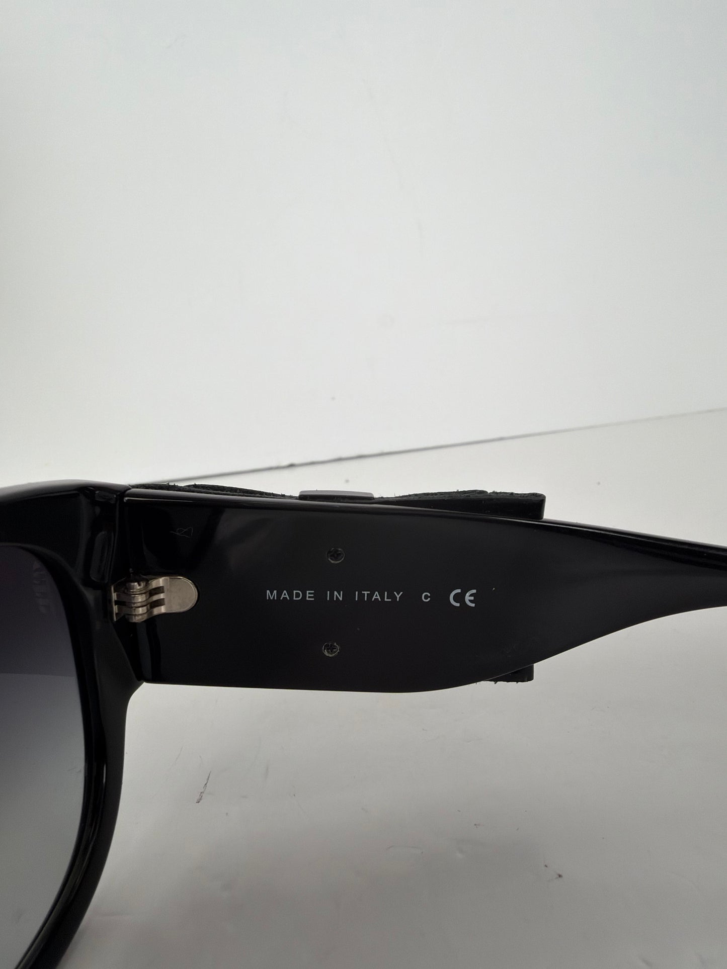 Chanel Black Acetate Oversized Bow Sunglasses YK1