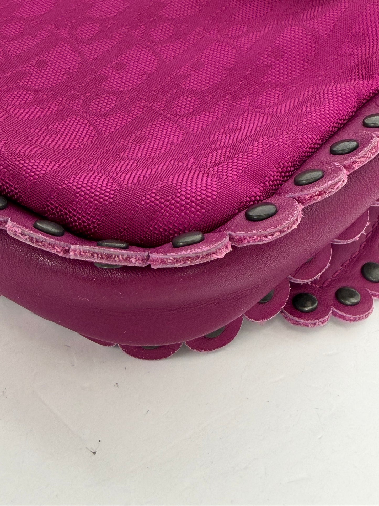 Christian Dior Diorissimo Trotter Ethnic Crossbody Bag in Dark Magenta YS26