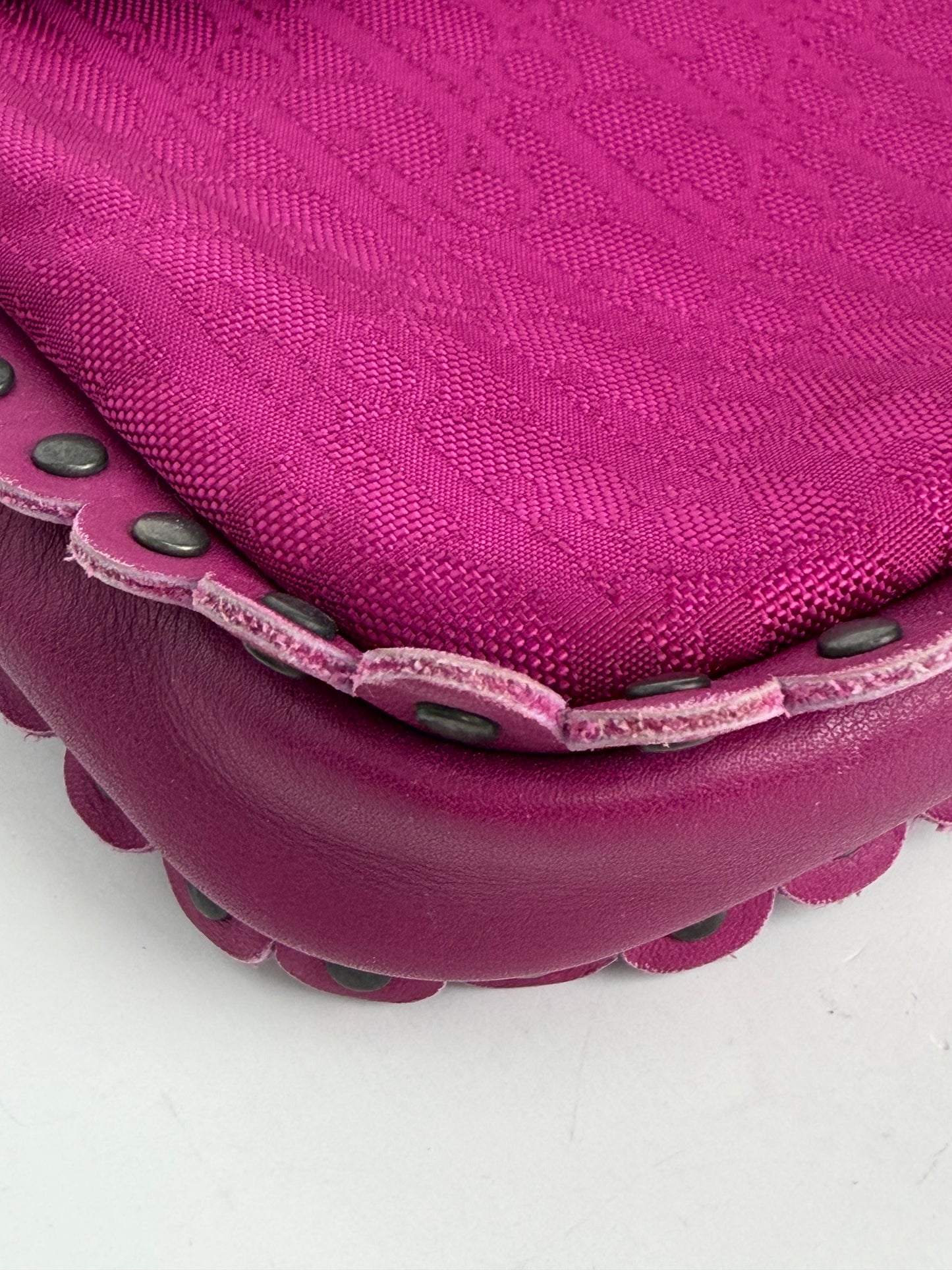Christian Dior Diorissimo Trotter Ethnic Crossbody Bag in Dark Magenta YS26