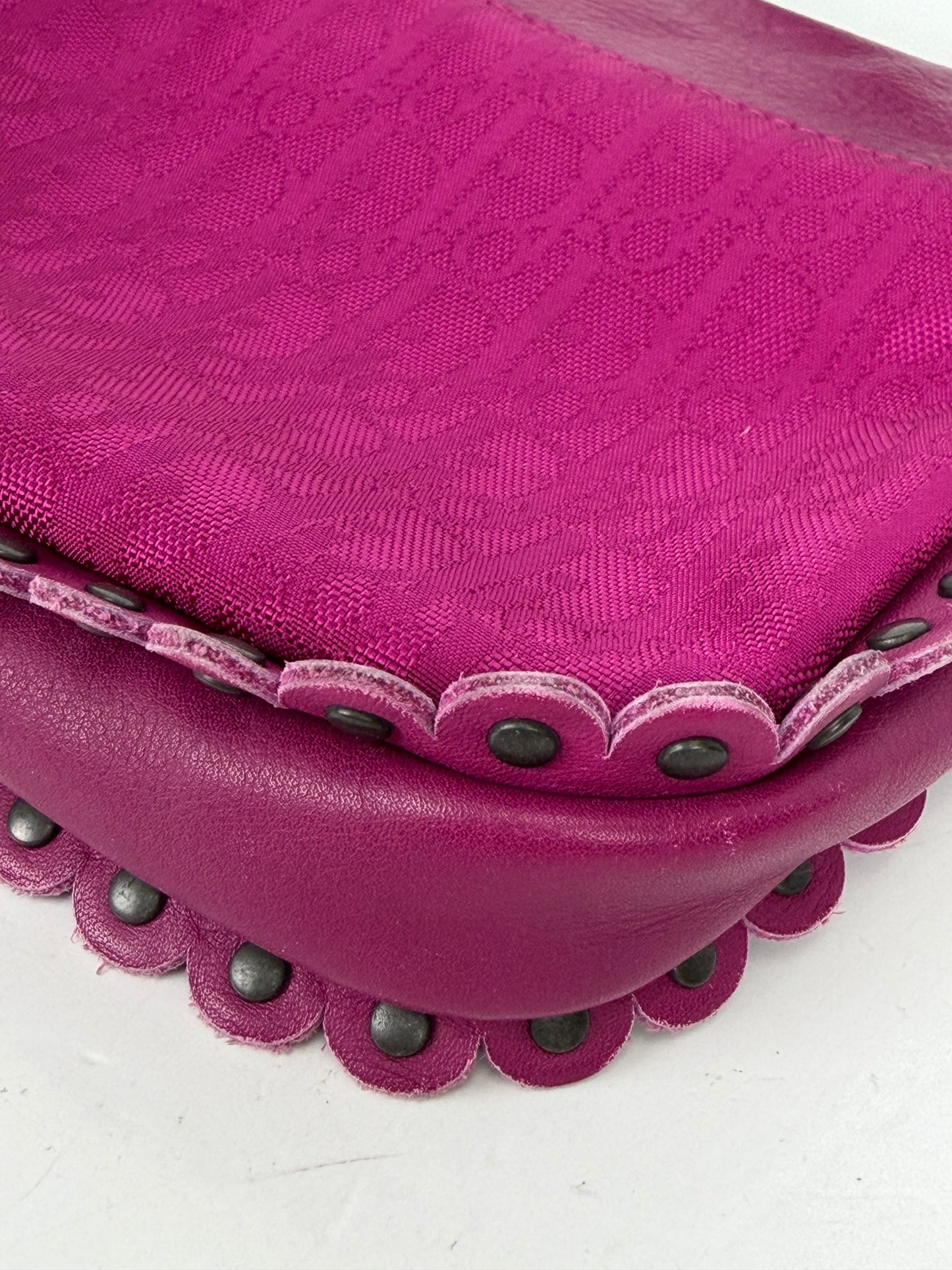 Christian Dior Diorissimo Trotter Ethnic Crossbody Bag in Dark Magenta YS26
