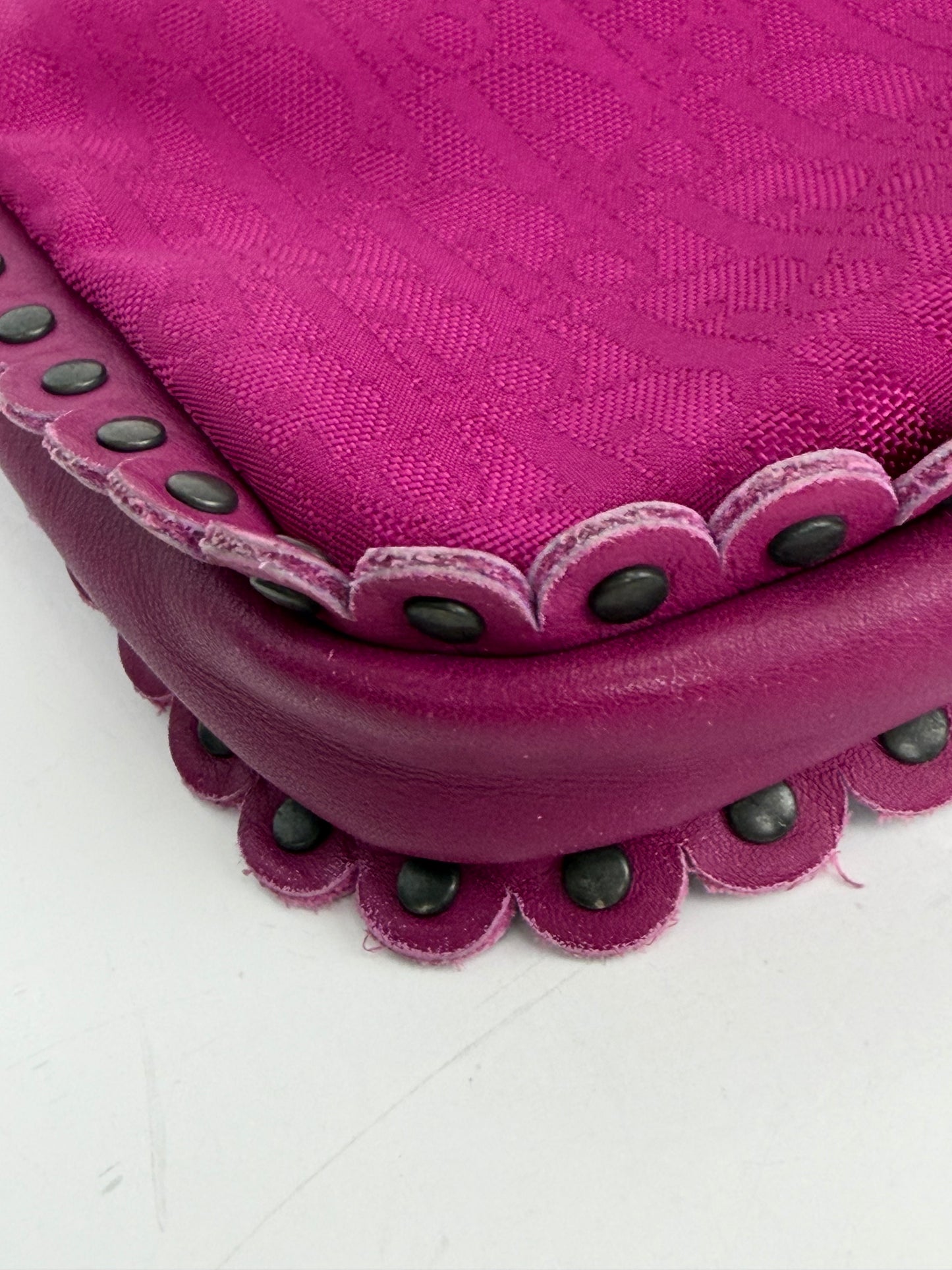 Christian Dior Diorissimo Trotter Ethnic Crossbody Bag in Dark Magenta YS26