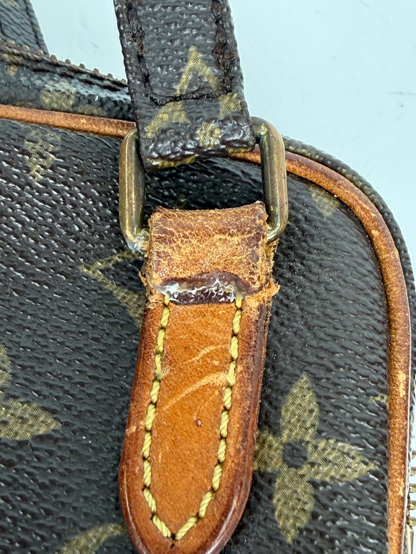 Louis Vuitton Pochette Marly Bandouliere in Brown LV Monogram Coated Canvas 1987 YS26