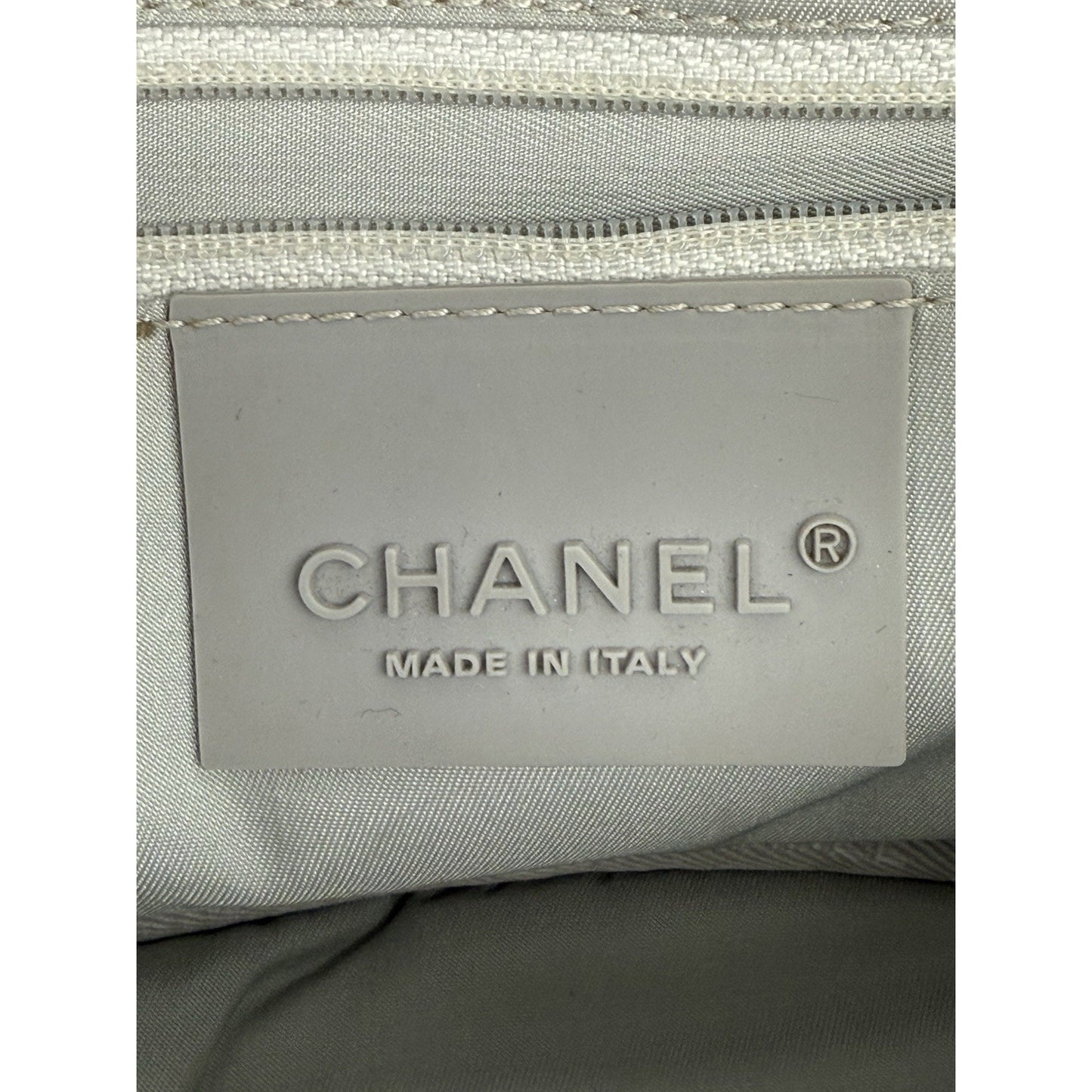Chanel Sport Line 2006 Quilted Denim Jersey Shoulder Bag