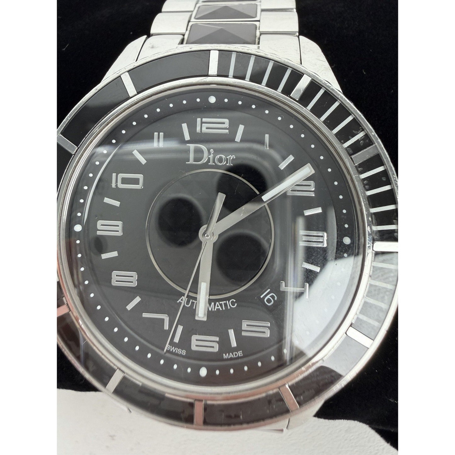 Christian Dior Christal Automatic Watch CD115510M001 Black Dial and Bracelet