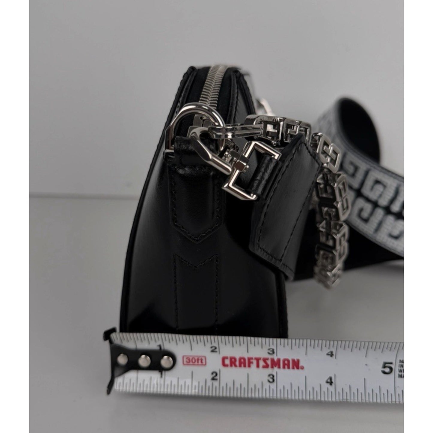 Givenchy Antigona XS 4G Crossbody Bag in Black Leather with Silver HW S08