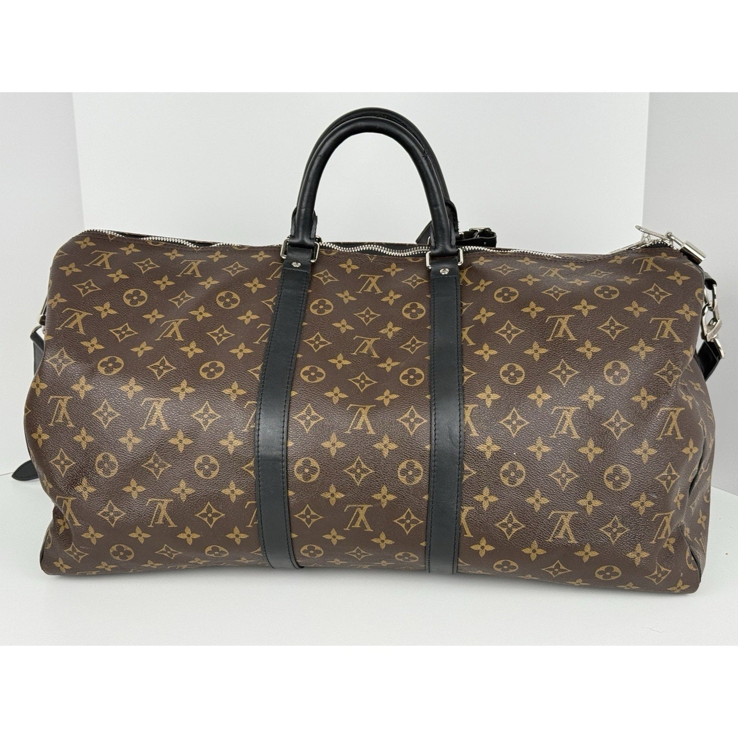 Louis Vuitton Keepall Bandouliere Bag Macassar Monogram Canvas 55