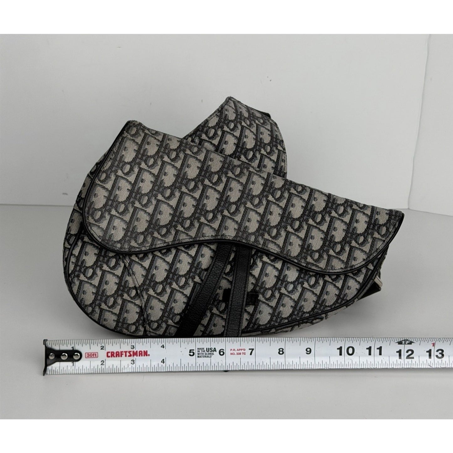 Dior Men Saddle Bag in Navy Monogram Oblique Jacquard Canvas 2019 B4