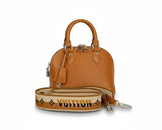 Louis Vuitton Alma BB Honey Gold Epi Leather Shoulder Bag (NFC) C-7