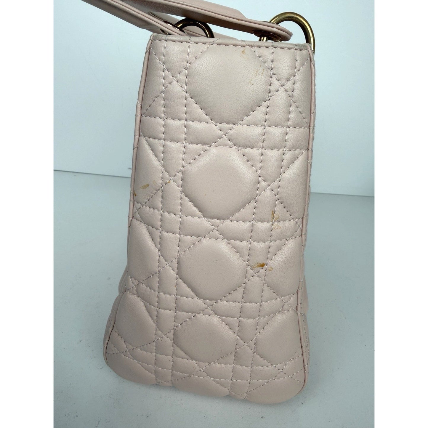 Dior Lady Dior Bag Medium in a Powder Pink Cannage Lambskin Leather 2016 U2