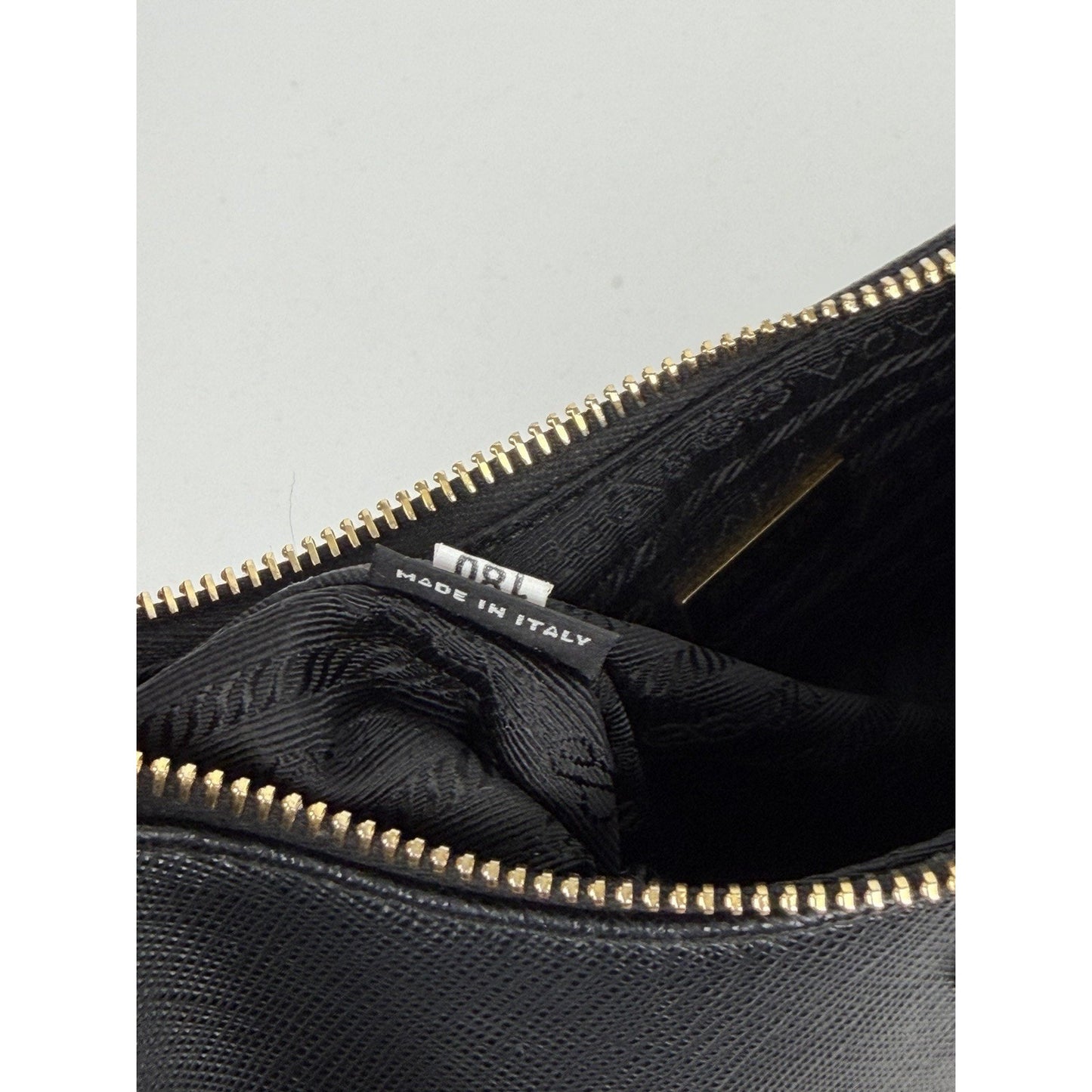 Prada Re-Edition 2005 Saffiano Leather Mini Bag in Black with Key Ring D-3