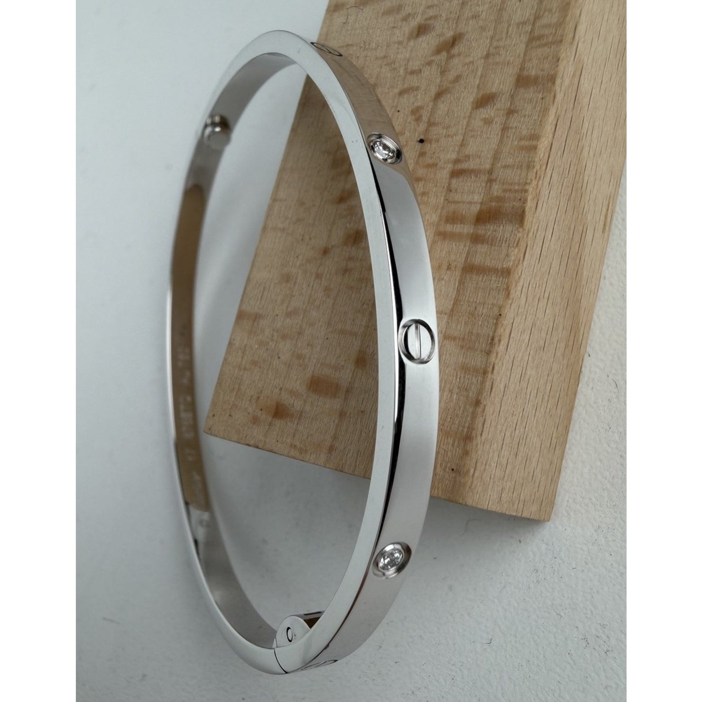 Cartier Love Bracelet Small Model in 18k White Gold with Diamonds