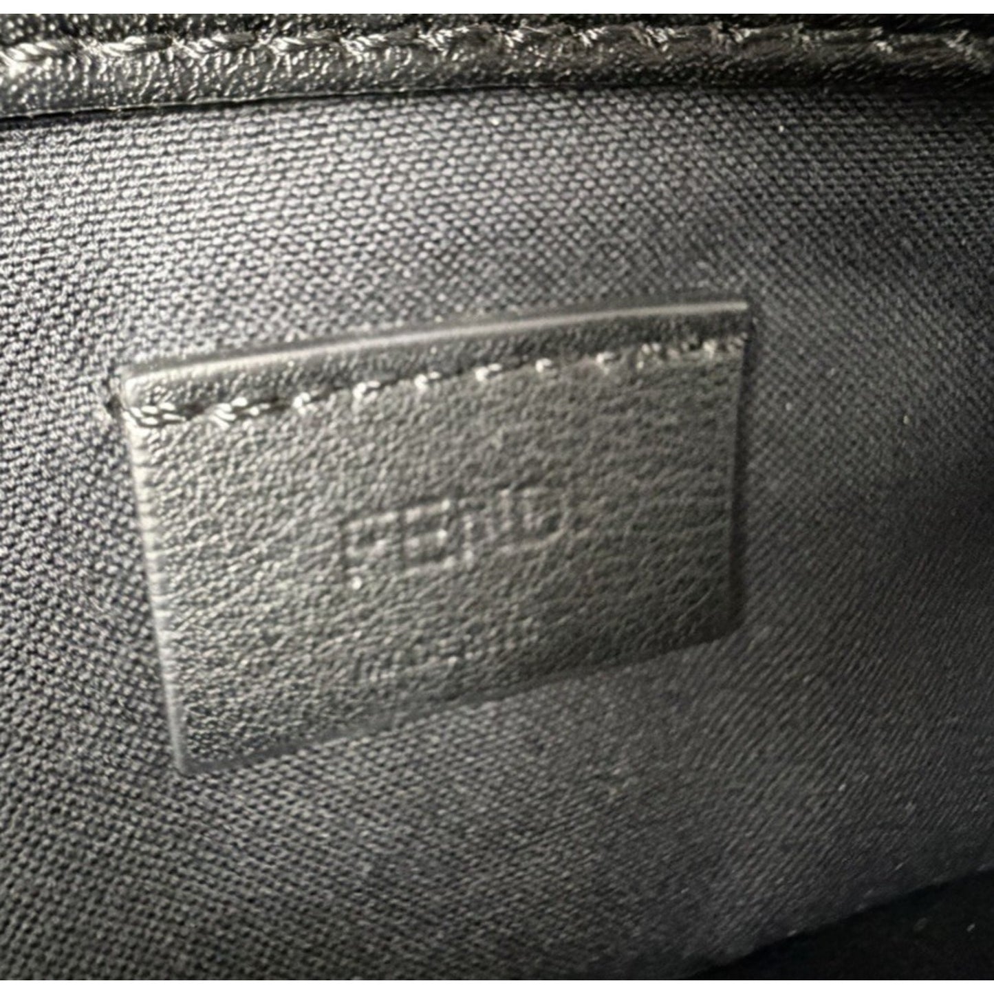 Fendi Vitello Liberty Tube Wallet on Chain Bag in Black Multi-Colored Studs S10