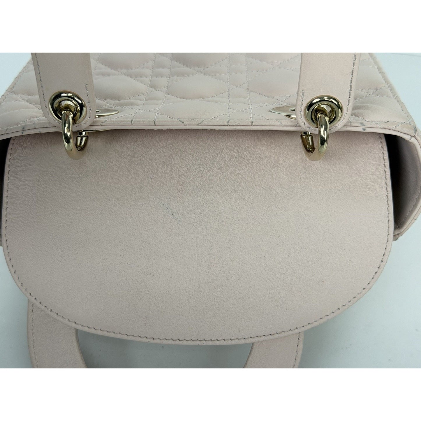 Christian Dior Small Lady Dior My ABCDior Bag in Pink Lambskin Leather 2024 D2