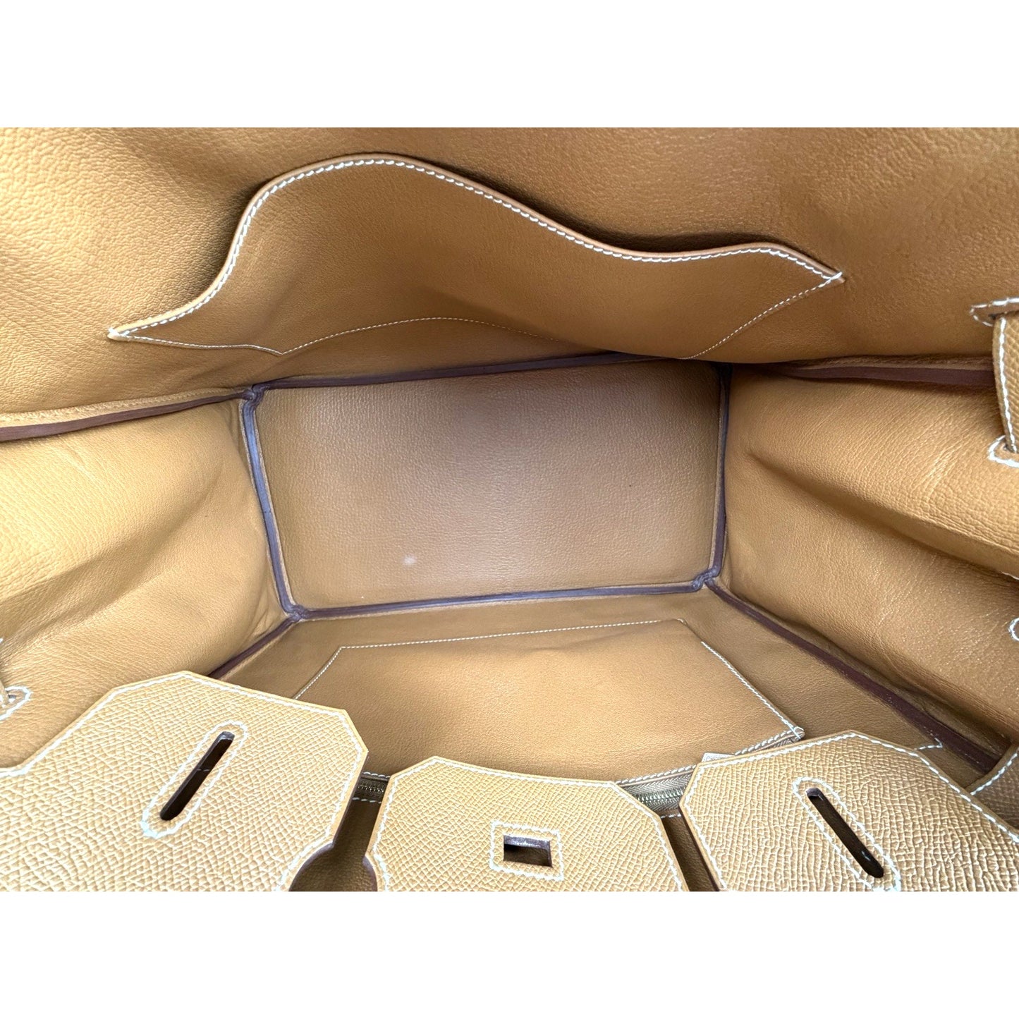 Hermes Birkin 35 in Gold Epsom Leather with Gold-Pleated Hardware 2017 S
