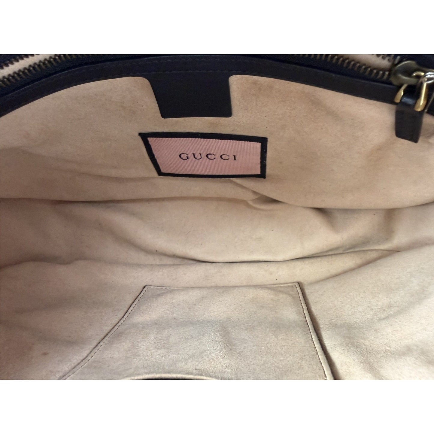 Gucci Ghost GG Marmont Camera Bag Medium in Black Leather with Graffiti Print S1