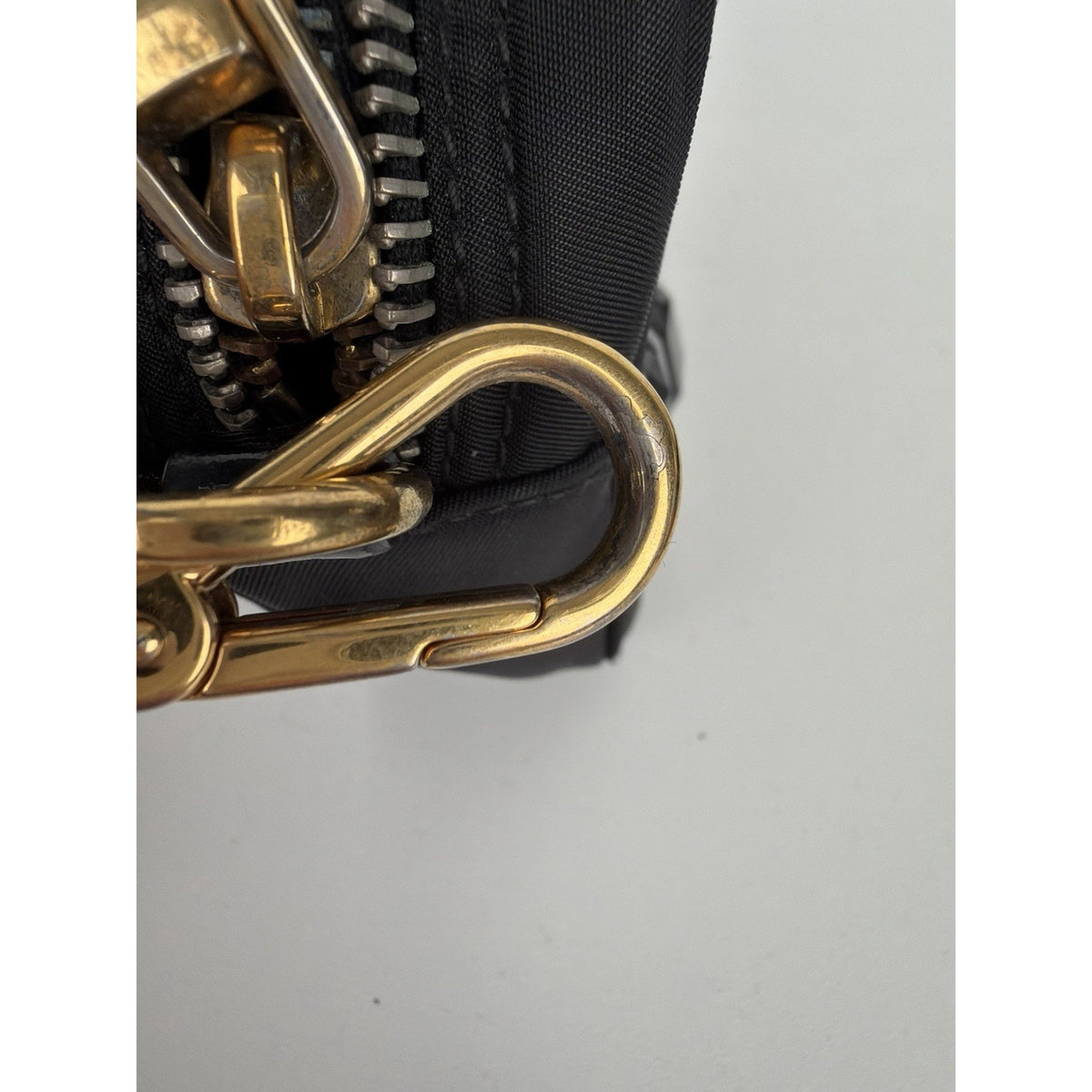 Prada Tessuto Pietre Jeweled Nylon Camera Crossbody Bag in Black Vintage S-06