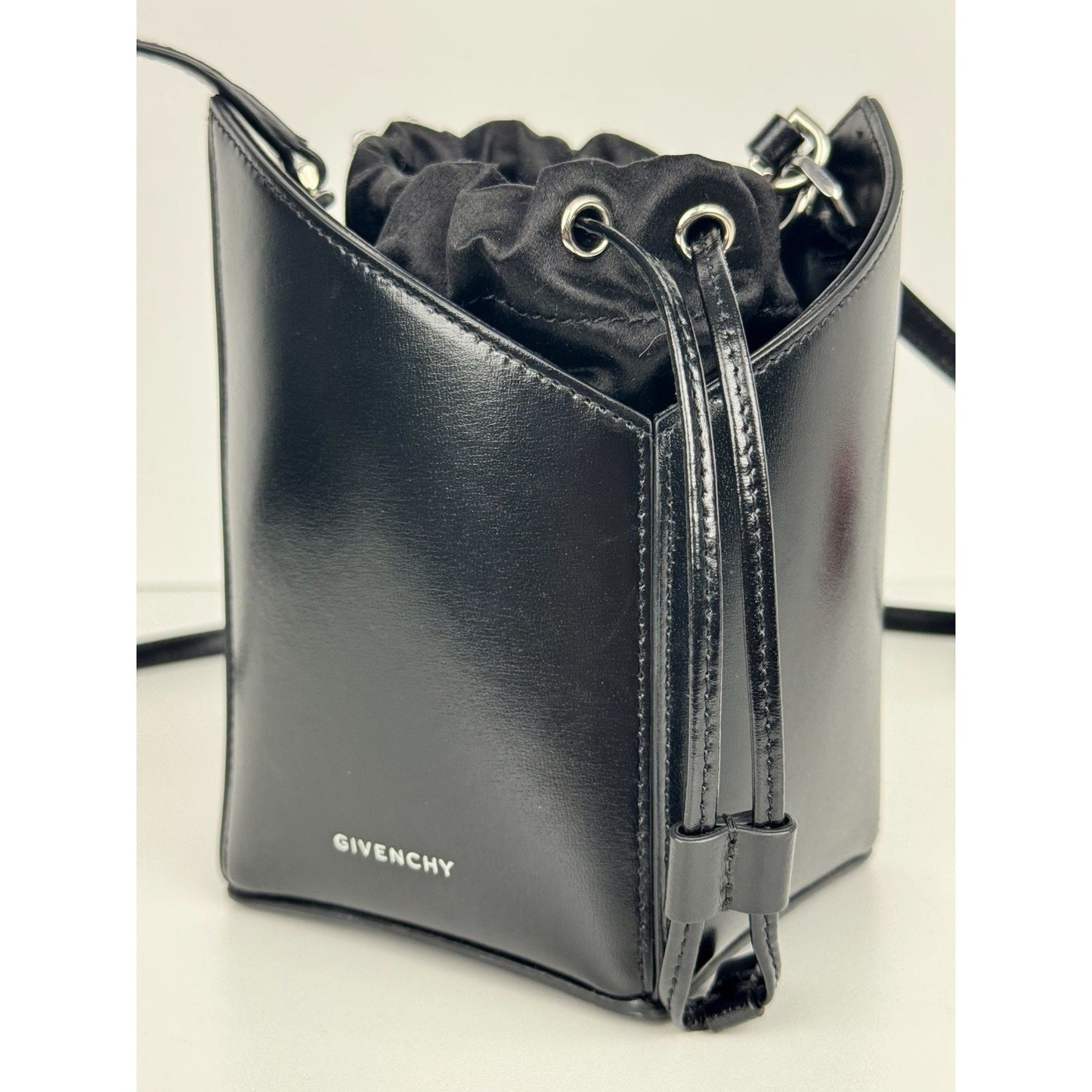 Givenchy Antigona Stretch Mini Top Handle Bag Black Box Leather