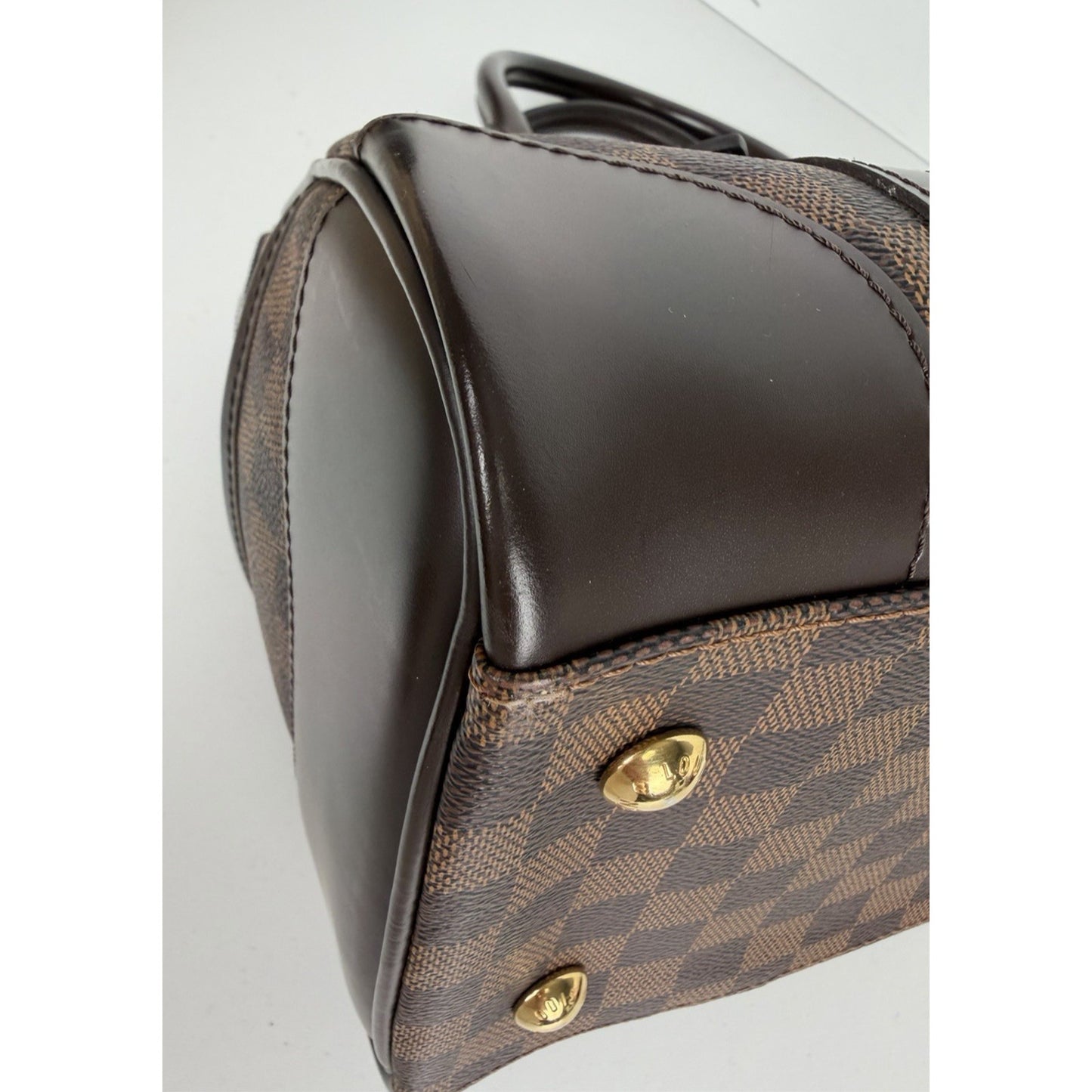 Louis Vuitton Berkeley Satchel Bag in Damier Ebene Coated Canvas 2012 S