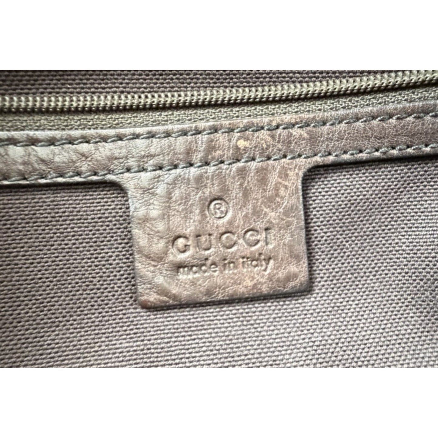 Gucci GG Crystal Babouska Medium Tote Bag in Brown Coated Canvas S10
