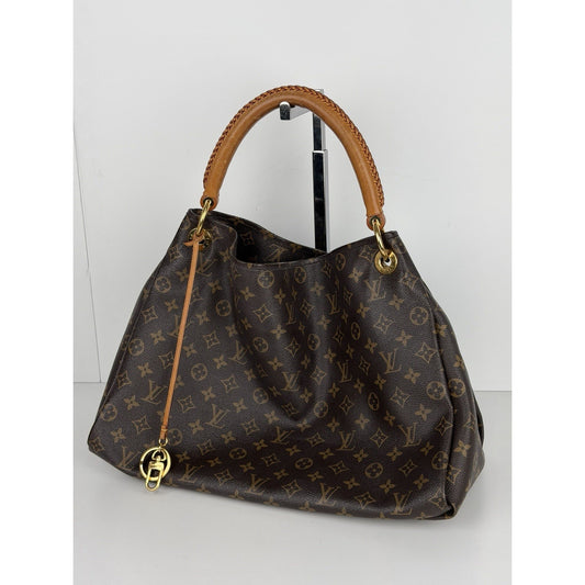 Louis Vuitton Artsy Shoulder Bag MM in Brown LV Monogram Coated Canvas 2011 d-S