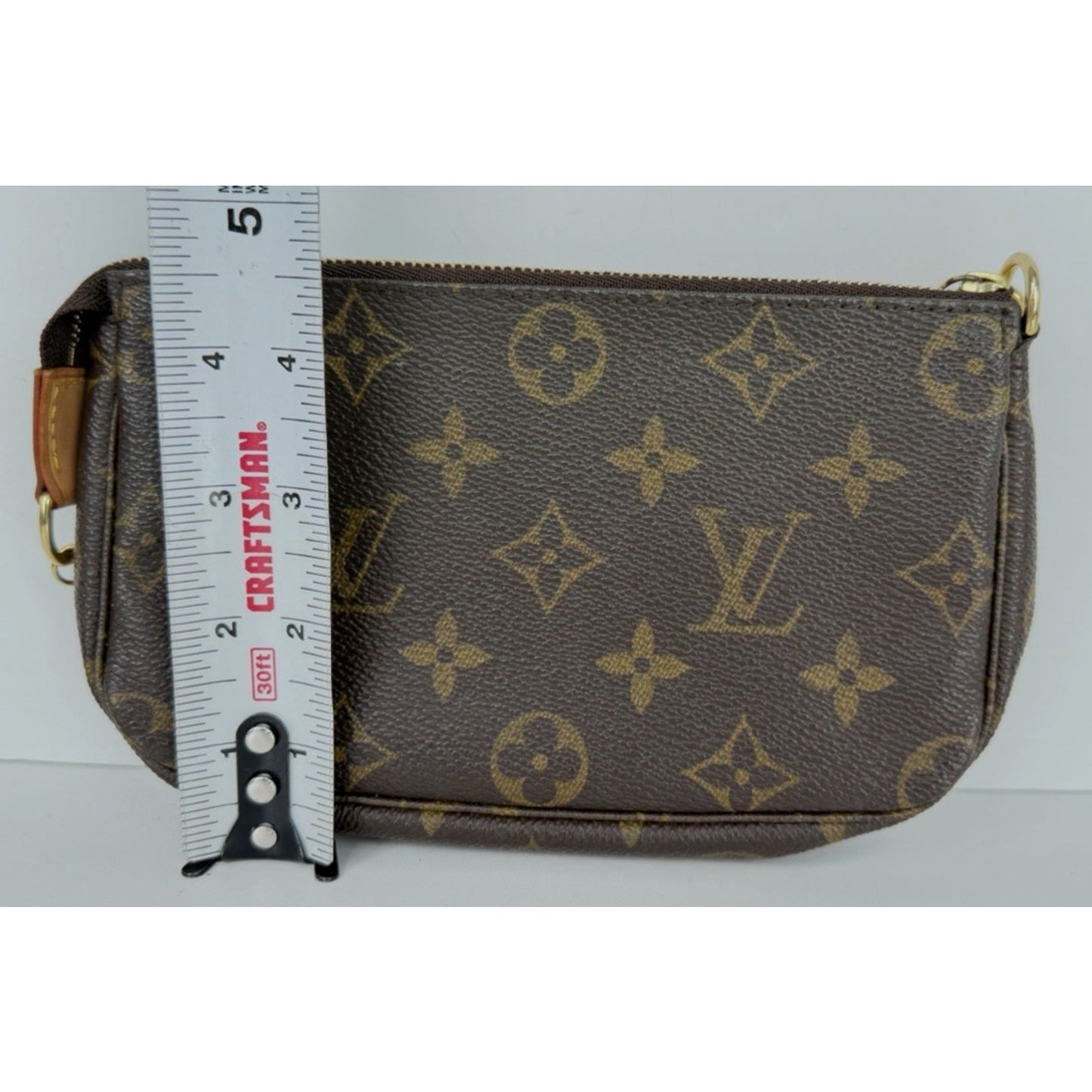 Louis Vuitton Mini Pochette Accessoires Bag in Coated Canvas Vintage 2004 S-05