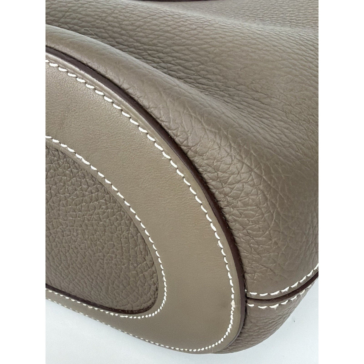 Hermes In-the-Loop 18 Top Handle Bag in Etoupe Leather Silver Hardware 2023 F1