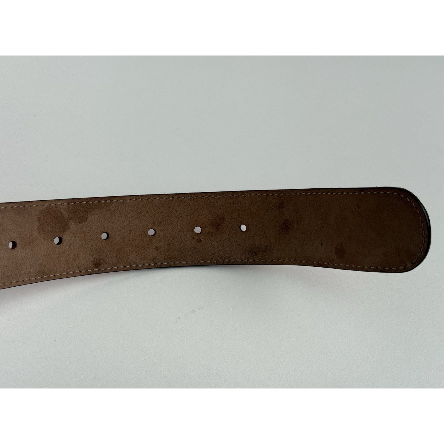 Gucci GG Gold Buckle Red Guccissima Monogram Leather Belt 90 cm