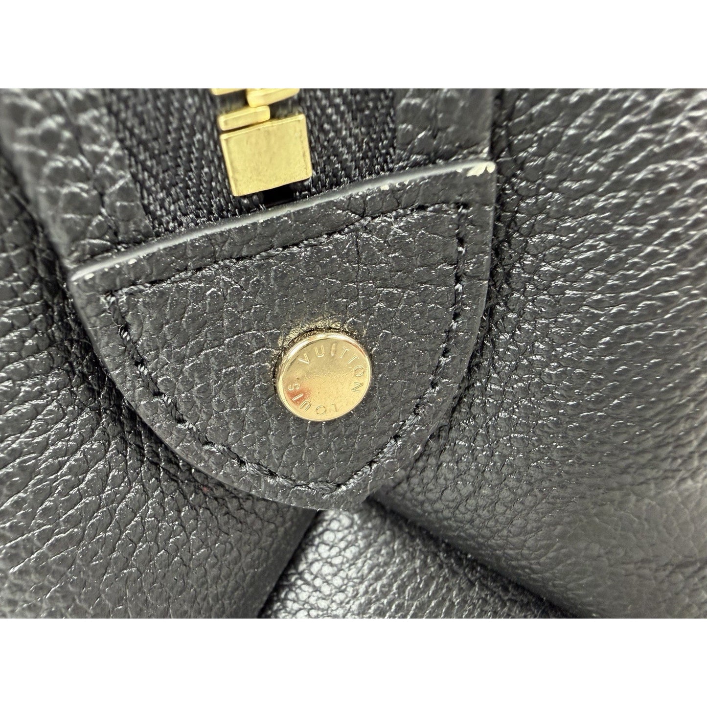 Louis Vuitton Grand Palais Bag Petite Black LV Monogram Empreinte Leather NFC D9