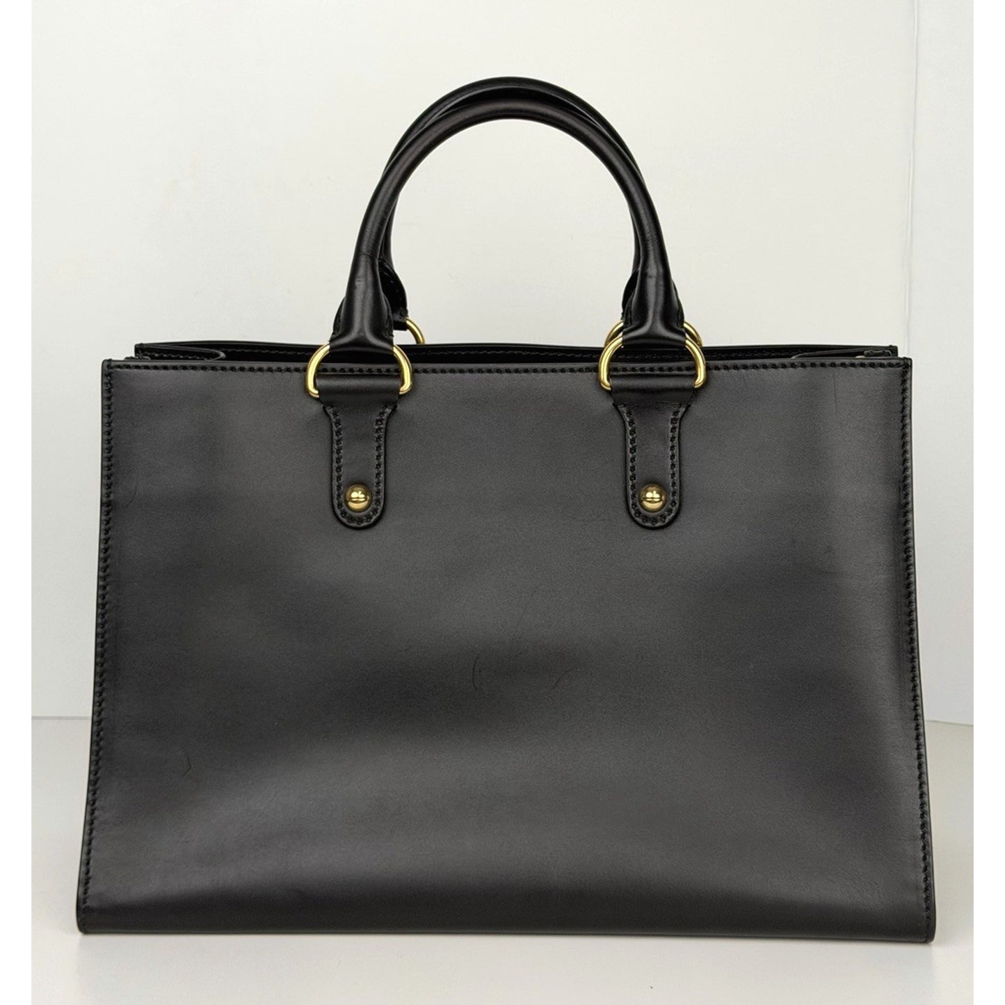 Christian Dior D-Bee Tote Bag in Black Leather Bee Emblem 2017 S