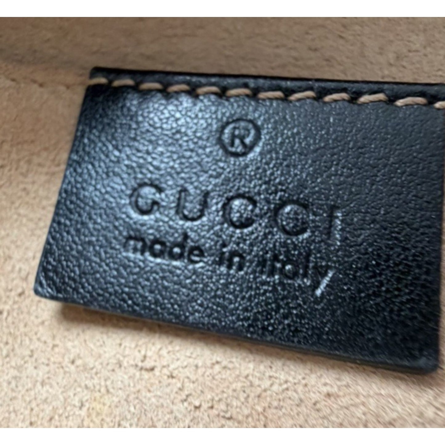 Gucci GG Marmont Small Camera Bag in Black Matelasse Chevron Leather S-07