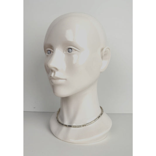 Tiffany & Co Aztec Zigzag Collar Necklace Sterling Silver 925 16 In