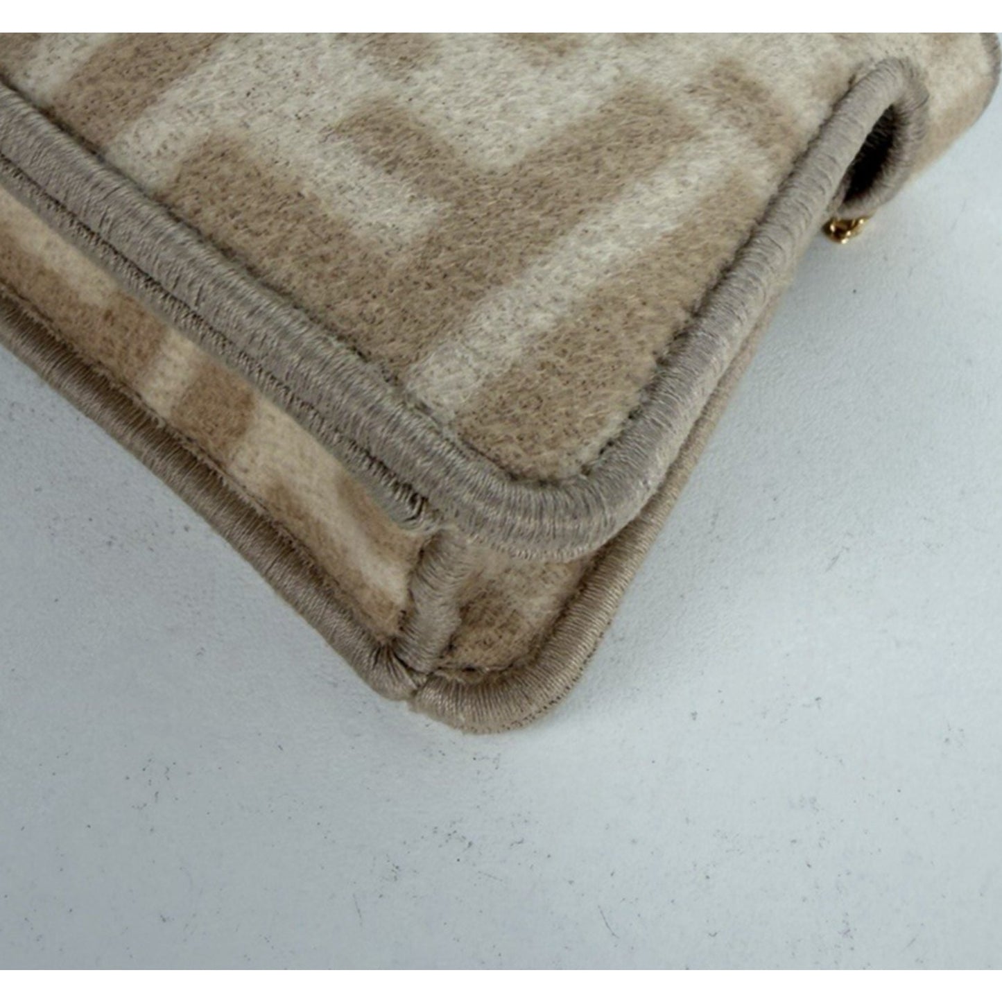 Fendi Nano Peekaboo Charm Bag in Iconic Zucca FF Monogram Canvas K3