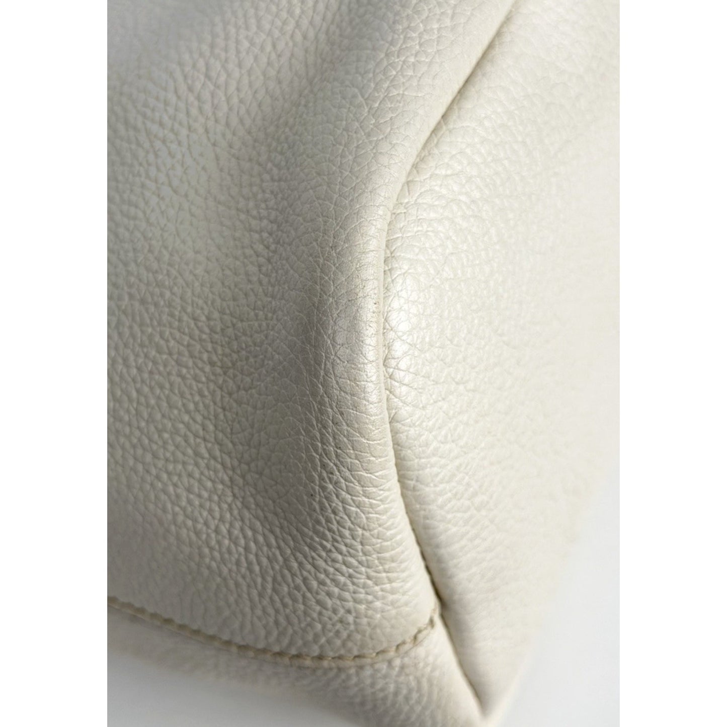 Prada Vitello Daino Chain Link Hobo Bag Large in Beige Leather S