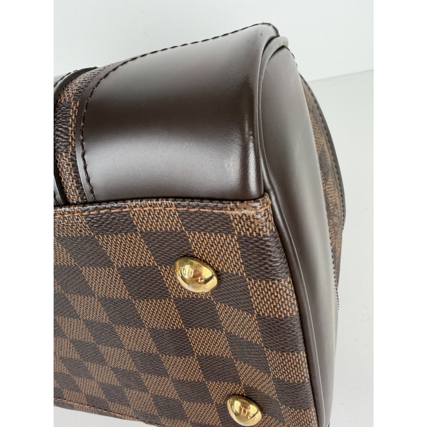Louis Vuitton Berkeley Satchel Bag in Damier Ebene Coated Canvas 2012 S