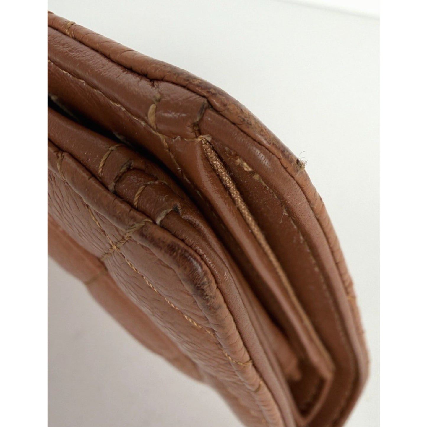 Chanel L-Yen Wallet Quilted Caviar in Caramel Leather 2011