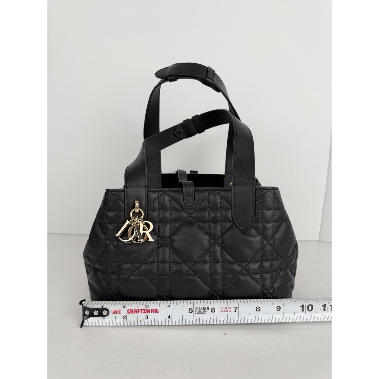 Christian Dior Toujours Bag Small in Black Cannage Leather 2024 B-4