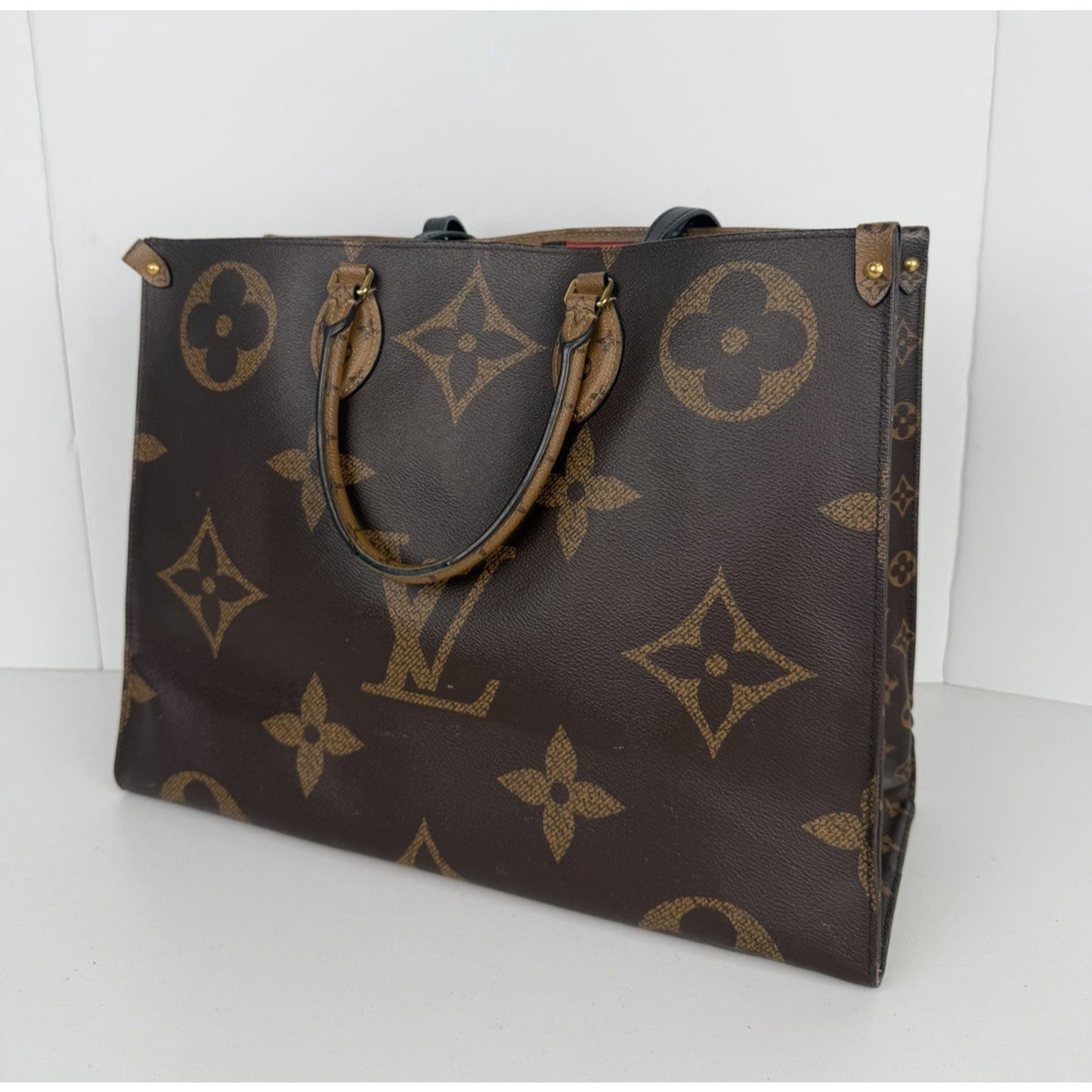 Louis Vuitton OnTheGo Tote Bag GM in Brown Reverse Monogram Canvas 2020 S