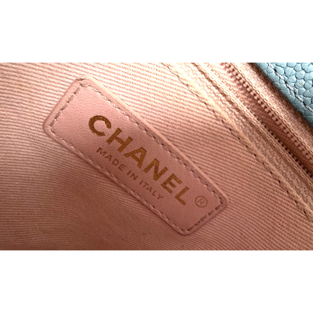 Chanel Paris-Cuba Medium Top Handle Shoulder Bag in Blue Caviar Leather 2017 D4