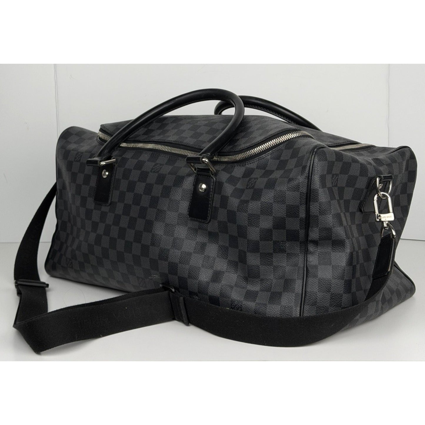 Louis Vuitton Damier Roadster Duffle Bag 50 in Graphite Coated Canvas 2008 S