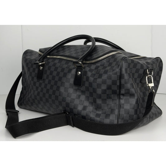 Louis Vuitton Damier Roadster Duffle Bag 50 in Graphite Coated Canvas 2008 S