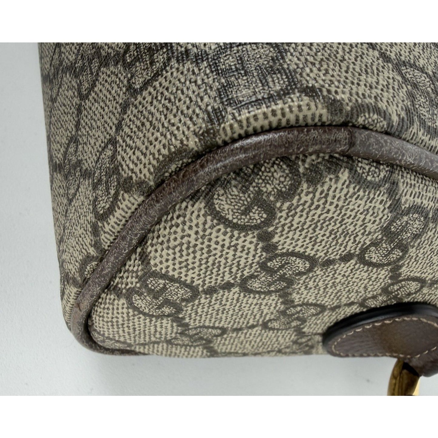 Gucci Ophidia Supreme Monogram Small Shoulder Bag Brown S06
